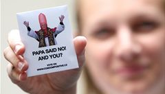 V Brn se budou rozdvat speciln 'papesk' kondomy