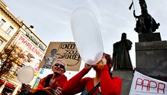 'A kondomy prasknou jako katolick dogmata,' znlo v Praze
