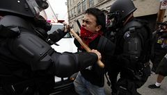 Protesty proti summitu G20: 66 zatench a 6 zrannch
