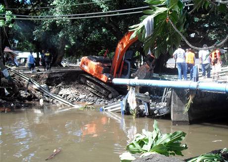 Následky tsunami na souostroví Samoa