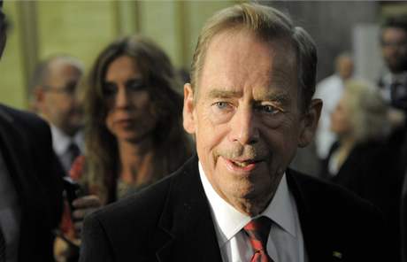 Václav Havel pi udílení cen Quadriga