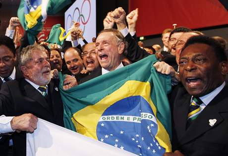Radost brazilské delegace. 