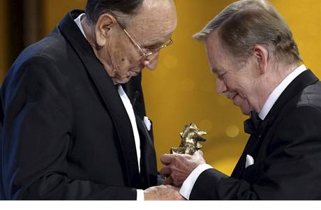 Havel a Genscher pi pedvn ceny Zlat slepice