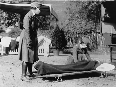 Znanou ást zdravotnického personálu peujícího o obti panlské chipky v letech  1918/19 tvoily eny