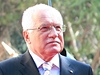 Prezident Václav Klaus navtívil Albánii. Na fotografii s albánským prezidentem Bamirem Topim (vpravo).