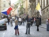 Manifestace D.O.S.T. jako podkování prezidentu R Václavu Klausovi za odmítavý postoj vi Lisabonské smlouv 
