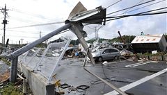 Tajfun Melor si v Japonsku vydal ji dva lidsk ivoty