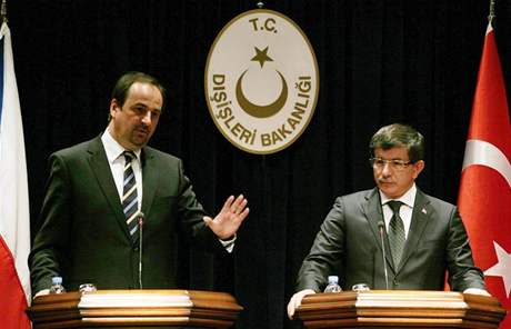 Ministr zahranií Jan Kohout a turecký vyjednáva pro EU Egemen Bagis 