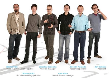 Tým české pobočky digitální agentury Isobar, zcela vlevo její šéf Michal Fejk