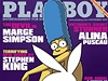 Marge Simpsonová na obálce Playboye
