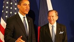 Barack Obama a Václav Havel (2009)