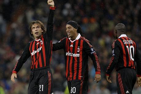 Fotbalisté AC Milán mohli po vítězství nad Realem slavit