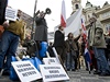 pochod občanské iniciativy D.O.S.T. proti Lisabonské smlouvě a na obranu prezidenta Klause