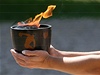 Ceremoniál zapálení olympijského ohn v ecku.