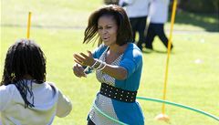 Michelle Obamov dti nadchla svm 'hula hoop'