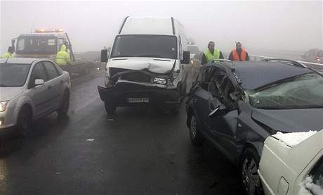 Nehoda na dálnici D1 (4.11.2009)