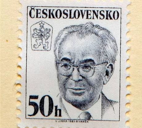 Gustav Husák na známce