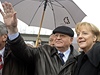 Nmecká kancléka Angela Merkelová a Michail Gorbaov