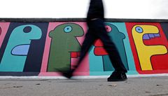 East Side Gallery vznikla na zbytcích berlínské zdi.