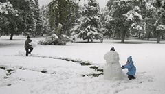 Sn�hová kalamita v Pekingu