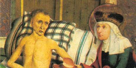 Mikulá Puchner: Svatá Aneka oetuje chorého