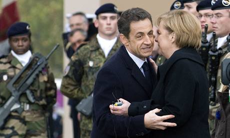 A. Merkelová a N. Sarkozy slaví výroí konce první svtové války