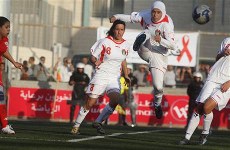 enský fotbalový zápas Palestiny proti Jordánsku