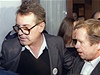 Václav Havel s Miloem Formanem ped premiérou filmu Valmont 15. prosince