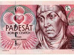 Padesátikorunová bankovka se sv. Anežkou Českou neplatí od roku 2011.