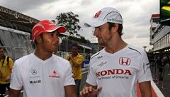 Lewis Hamilton a Jenson Button, budou se na sebe usmívat i jako stájoví kolegové.
