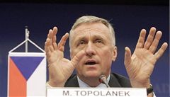Topolánek: Fischerův kabinet nemá šanci získat důvěru