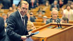 Havel chce evropskou ústavu i další komoru Evropského parlamentu
