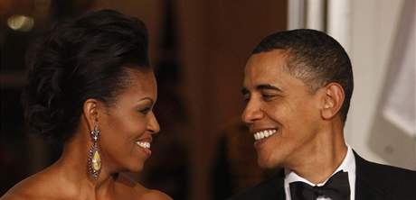 Obama s manelkou Michelle