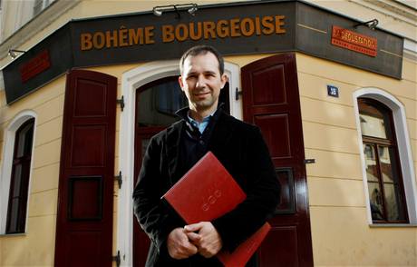 Tomá Karpíek, jeden z majitel praské restaurace La Degustation Boheme Bourgeoise 