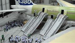 Evakualní skluzavka Airbusu A380 (ilustraní foto)