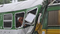 V Beroun se srazily vlaky, dva lid byli zranni