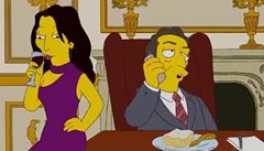 Simpsonovi si utahují z prezidenta Sarkozyho a jeho ženy Carly