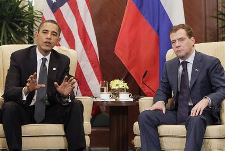 Barack Obama a Dmitrij Medvedv