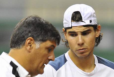 Píprava na finále Davis cupu. Rafa Nadal. 
