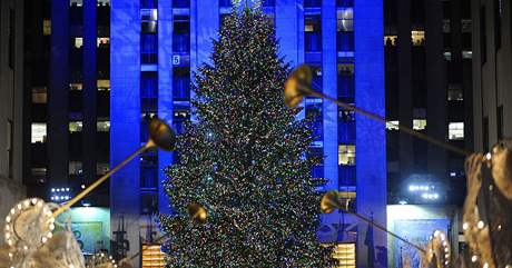 Vánoní strom v New Yorku.