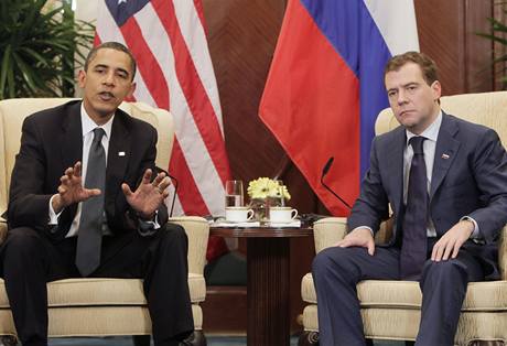 Barack Obama a Dmitrij Medveděv