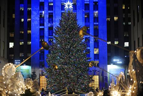 Vánoní strom v New Yorku.