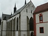 Kostel Nanebevzetí panny Marie ve Vyím Brod. Práv zde je Romberská hrobka.