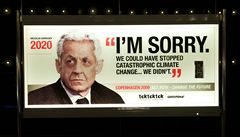 Reklamní kampa� na zasedání mezinárodního klimatickém summitu v Kodani