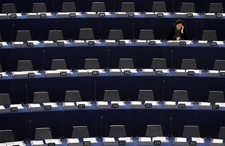 Evropský parlament zeje prázdnotou - ilustraní foto.