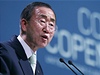 Generální tajemník OSN Pan Ki-mun na klimatickém summitu v Kodani