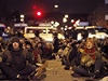 Aktivisté zadrení pi demonstraci bhem Kodaského summitu