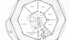 D�m otá�ející se za sluncem má tvar osmiúhelníku. 