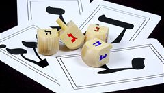 Drejdl - tradi�ní d�tská hra p�i svátku chanuka