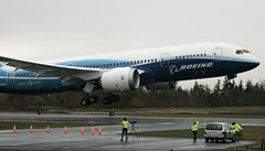 Nový typ Boeingu 787 Dreamline dnes úsp�n� uskute�nil první zku�ební let.